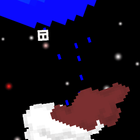 Lightning striking one of the inhabitants